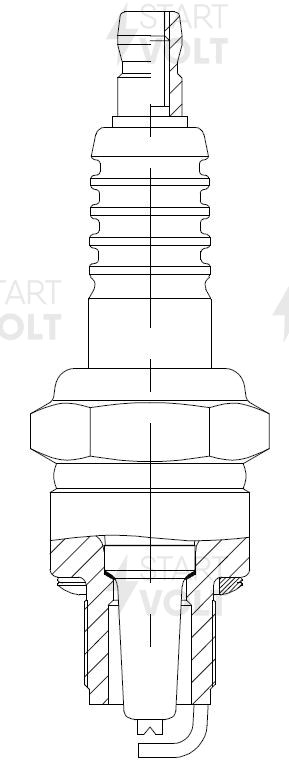 Свеча зажигания для а/м ГАЗ/УАЗ с дв. ЗМЗ-402.1/4021.1 (зазор 0,5мм) (кмпл. 4шт) VSP 0056 START VOLT
