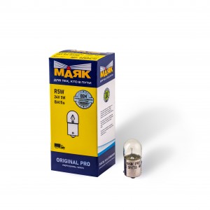 Лампа накаливания R5W 24V (BA15s) Original Pro (уп-ка 10 шт. цена за 1шт)  10шт 02406-10 MAYAK