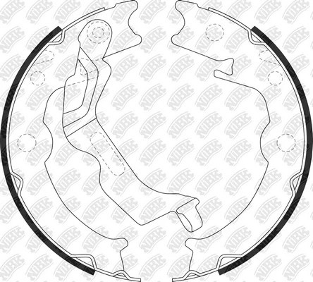 Колодки стояночного тормоза CHEVROLET EPICA 05-/LACETTI хетчбэк 05-  FN0658 FN0658 NIBK