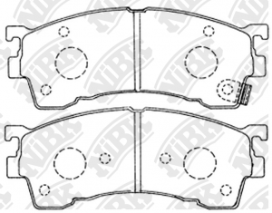 Колодки тормозные дисковые MAZDA CAPELLA 1998-2002 PN5239 PN5239 NIBK