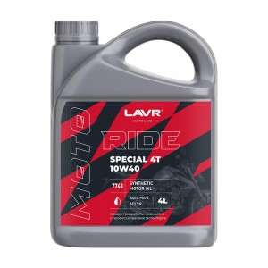 LAVR MOTO RIDE SPECIAL 4Т 10W40 4Л API SN JASO MA-2 LN7748 LAVR