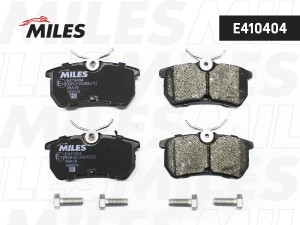 Колодки тормозные задние (без датчика + болты) (Смесь Low-Metallic) FORD FOCUS 9 E410404 MILES