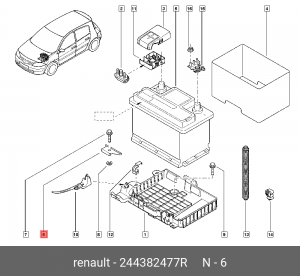RENAULT DUSTER (2012>) 244382477R RENAULT