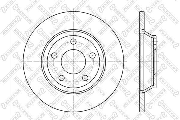 диск тормозной передний!\ Audi A4 1.6/1.9TDi 95> 6020-4745-SX STELLOX