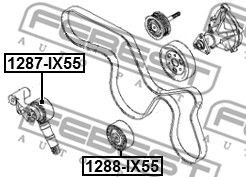 Ролик натяжной HYUNDAI ix55 1287-IX55 1287-IX55 FEBEST