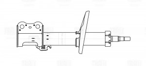 Амортизатор Toyota Carina E (92-) (стойка) пер. лев. (D штока - 20 мм) (AG 19171 AG19171 TRIALLI