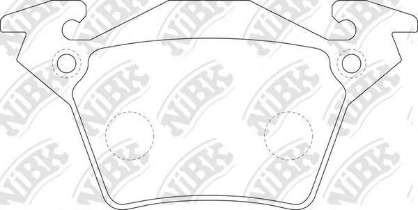 Колодки тормозные MERCEDES Vito (W638) задние (4шт.) NIBK PN0141 NIBK