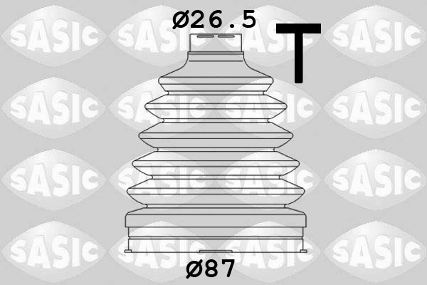к-кт пыльника ШРУСа наружного! термопласт\ Renault Duster 1.5DCi/1.6/2.0 16V 10> 1904020 SASIC