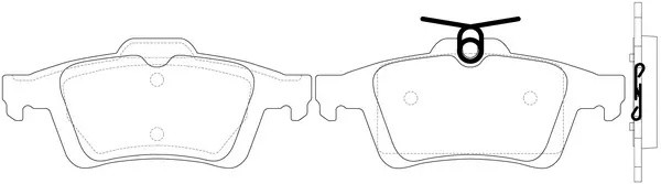 Колодки тормозные задние FORD FOCUS II/III/MAZDA 3/OPEL VECTRA C/ VOLVO S40 BP22 BP22702 SB NAGAMOCHI