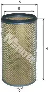 фильтр возд. ! вставка H392 D174 d145 \ RVI A200-1 MFILTER AUTOMOTIVE FILTERS