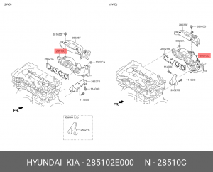 КАТАЛИЗАТОР 285102E000 HYUNDAI KIA
