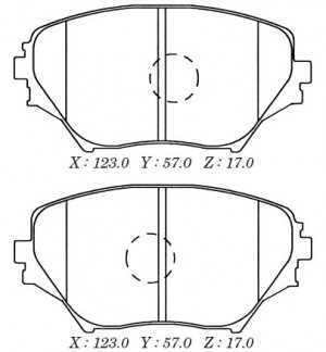 D2202-01 813 00=224555 !колодки дисковые п.\ Toyota RAV4 1.8/2.0 WTi/2.0D4-D 00> D2202 MK KASHIYAMA