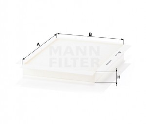 Фильтр салонный CU2622 CU2622 MANN FILTER