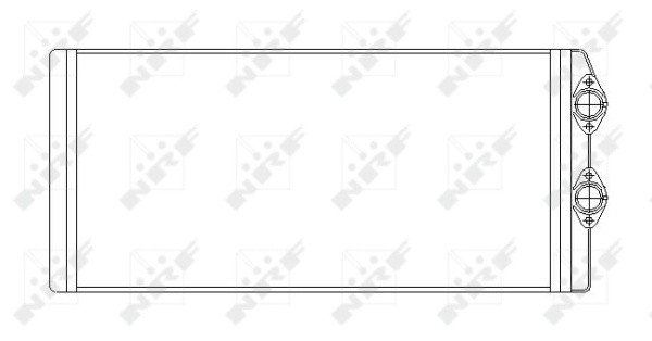 радиатор отопителя! 382x188x39\ VOLVO FH12/16, FM9/10/12 D7/9A/10/12/16 93> 53545 NRF