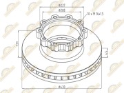 Диск тормозной Premium SCANIA о.н. 1402272 — 2 года безусловной гарантии 160050078 SONDER