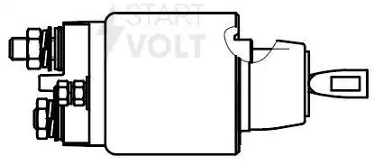 Реле втягивающее стартера для а/м Volvo XC90 I (06-)/XC70 II (07-)/S80 II (06-)  VSR 1045 START VOLT
