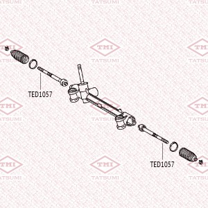 тяга рулевая!\ TOYOTA Yaris 05> TED1057 TATSUMI