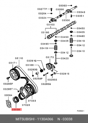 ШЕСТЕРНЯ 1130A066 1130A066 MITSUBISHI