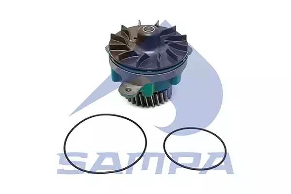 Насос системы охлаждения D12C; Volvo FH12/FM12/NH12/dXi12 Impeller: ø130 mm 033168 SAMPA