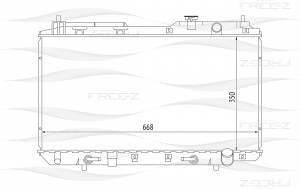 Радиатор HONDA CR-V 95- KK0239 KK0239 FREE Z