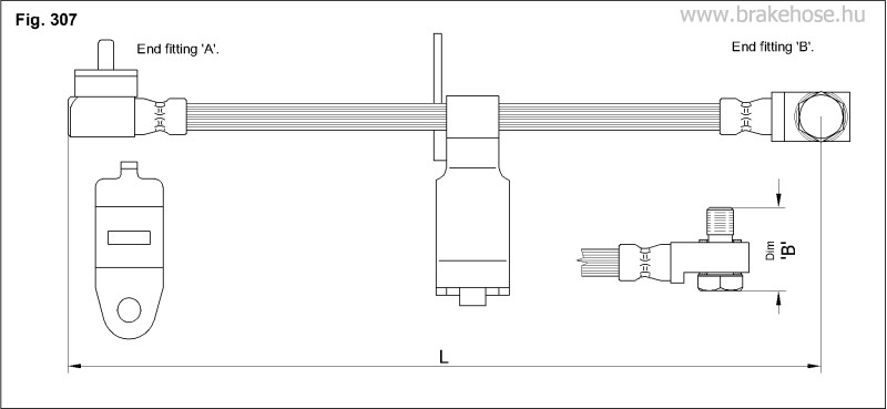 Шланг тормозной передний FT2542 FT2542 K K