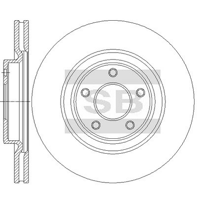 Диск тормозной передний NISSAN MURANO (Z52) SD4277 SD4277 SANGSIN