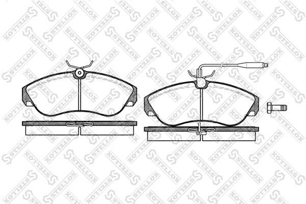 487 02=FDB968 !колодки дисковые п.\ Fiat Ducato, Citroen Jumper 2.0-2.8TD 94-02 498-002-SX STELLOX