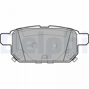LP2687 колодки дисковые задние!\ Suzuki Swift IV 1.2/1.3DDiS 10> LP2687 DELPHI