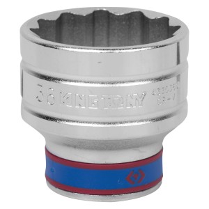 головка торцевая! стандартная двенадцатигранная 1/2', 36 мм\ 433036M KING TONY