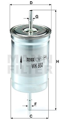 Фильтр топливный WK850 WK850 MANN FILTER