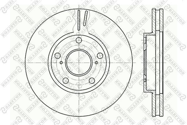 диск тормозной передний!\ Toyota Avensis/Camry all 93> 6020-4549V-SX STELLOX