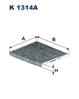 Фильтр салонный угольный K1314A FILTRON