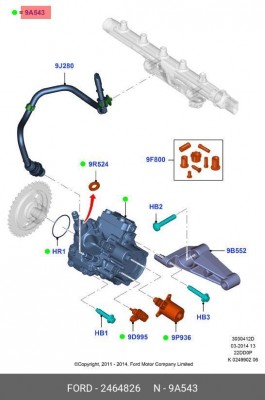 Насос топливный FORD Transit OE 2464826 FORD
