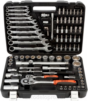 Набор инструментов (88 предметов) "АвтоDело" (1/4", 1/2") 39883 AVTO DELO