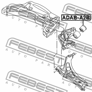Сайлентблок рычага задний AUD A2 00-05 ADAB-A2B ADAB-A2B FEBEST