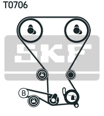 ремкомплект ГРМ!\ Hyundai SantaFe/Sonata/H1 2.4i G4JS 98-07 VKMA95959 SKF