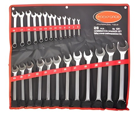 Набор ключей комбинированных 6-32мм 26 предметов на полотне ROCKFORCE RF-5261P ROCK FORCE