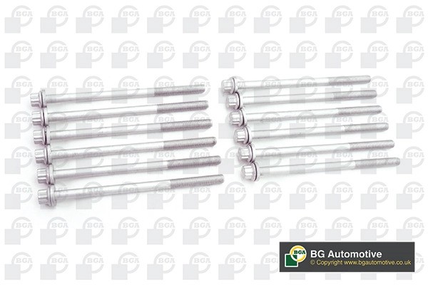 комплект болтов ГБЦ! 12шт.\ Subaru Impreza/Forester/Legacy 1.6-2.0 16V 97> BK4321 BG AUTOMOTIVE