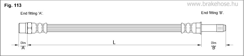 Шланг тормозной передний FT0579 FT0579 K K