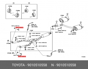 болт!\ Toyota 90105-10558 TOYOTA