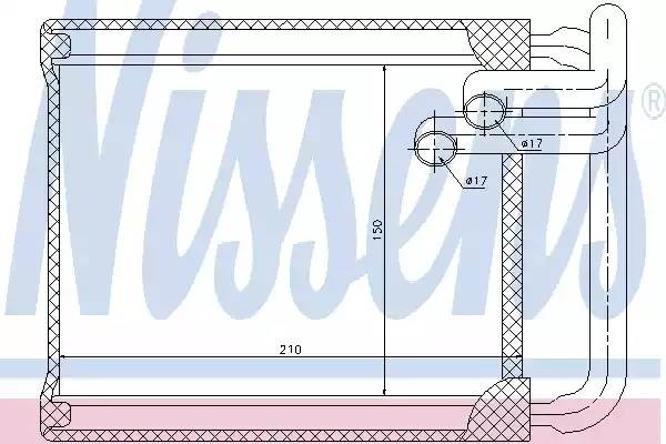 Радиатор отопителя HYUNDAI Elantra (07-),i30 (07-) NISSENS 77632 NISSENS