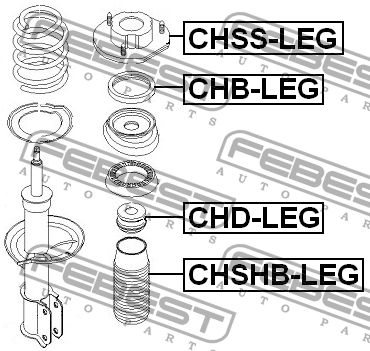 Подшипник опоры амортизатора CHB-LEG CHB-LEG FEBEST