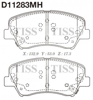 Колодки тормозные D11283MH D11283MH MK KASHIYAMA