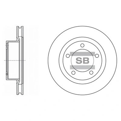 Диск тормозной Toyota Land Cruiser 200 4.7/4.5D 08 SD4017 SD4017 SANGSIN