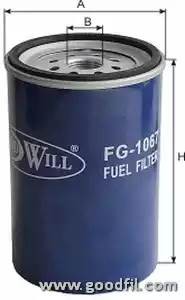 Фильтр топливный HYUNDAI HD65,78,County дв.D4DD GOODWILL FG 1067 GOODWILL