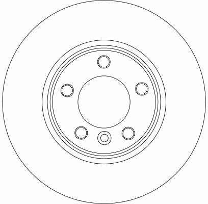 Диск тормозной BMW 5 (E60,E61) передний (1шт.) TRW DF4359 TRW