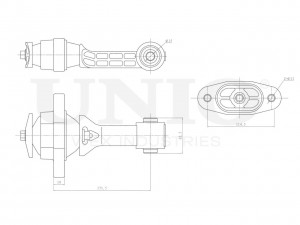 Опора двигателя передняя RMP-15039 UNIO