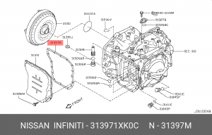 313971XK0C NISSAN ПРОКЛАДКА ПОДДОНА АКПП 31397-1XK0C NISSAN