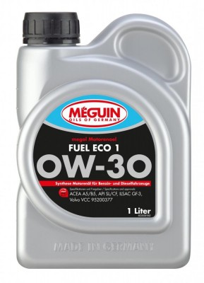 33038 Meguin Синт-ое мот.масло Megol Motorenoel Fuel Eco 1 0W-30 SL/CF A5/B5 GF- 33038 MEGUIN