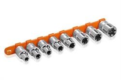 Набор головок 1/2" ( 8 предметов) "AIRLINE" (TORX E10-E24) на подвесе ATBS34 AIRLINE